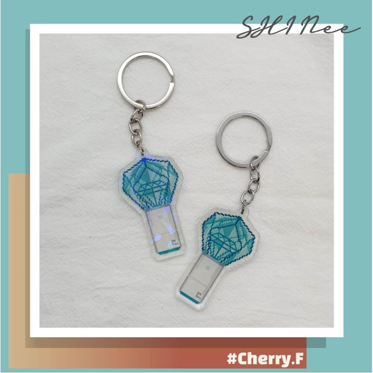現貨 Shinee 雙面 像素設計手燈鑰匙圈吊飾 蝦皮購物