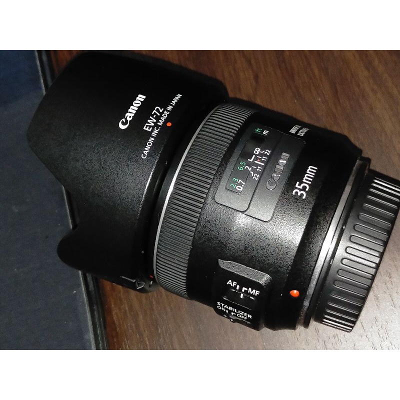 Canon EF 35mm F2 IS USM 四級防震 67mm濾鏡 光學矯正 有原廠遮光罩 盒單齊全