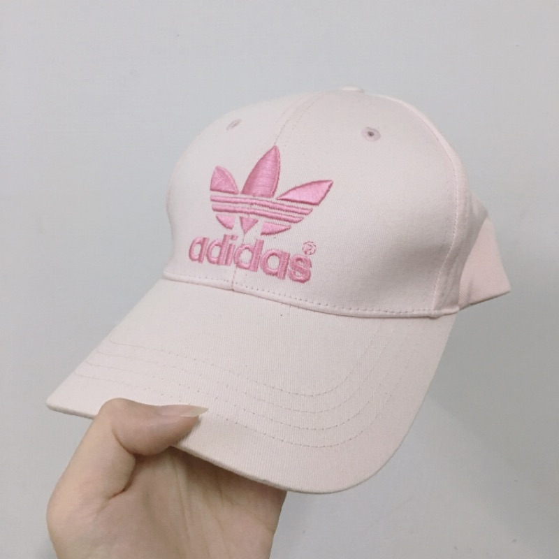 二手 adidas 粉色 老帽