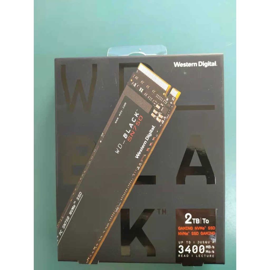 【WD】SSD SN750黑標 2TB WDS200T3X0C-00SJG0(全新未拆封)