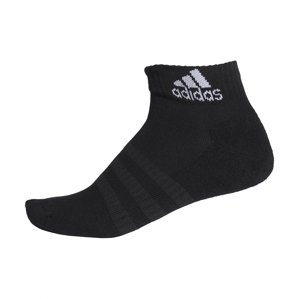 adidas 襪子 Cushioned 男女款 黑 短襪 基本款 單雙入 愛迪達【ACS】 DZ9368