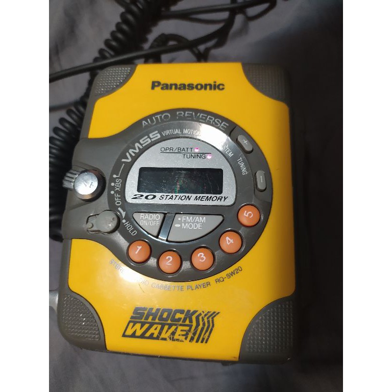 Panasonic 國際RQ-SW20 SHOCK WAVE FM.AM收音機卡式隨身聽古董卡帶隨身 
