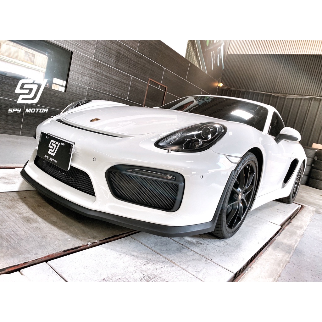 【SPY MOTOR】Porsche 981 Boxster Cayman GT4前保桿 後下擾流 進氣側蓋