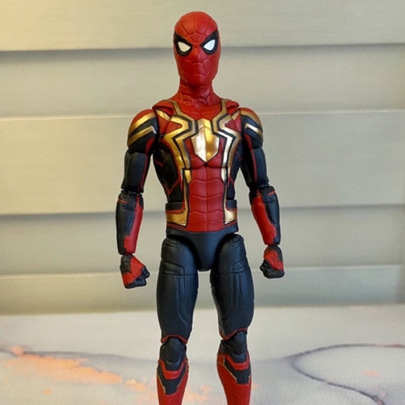 重塗大改marvel legends 蜘蛛人 無家日 融合戰衣 ml鋼鐵蜘蛛人 非shf mafex mezco 閃回