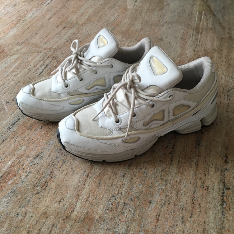 二手 Raf Simons x adidas Ozweego 3 白 米白 us9.5