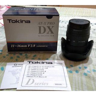Tokina 11-16mm F2.8 AT-X 116 PRO DX II T116 for canon