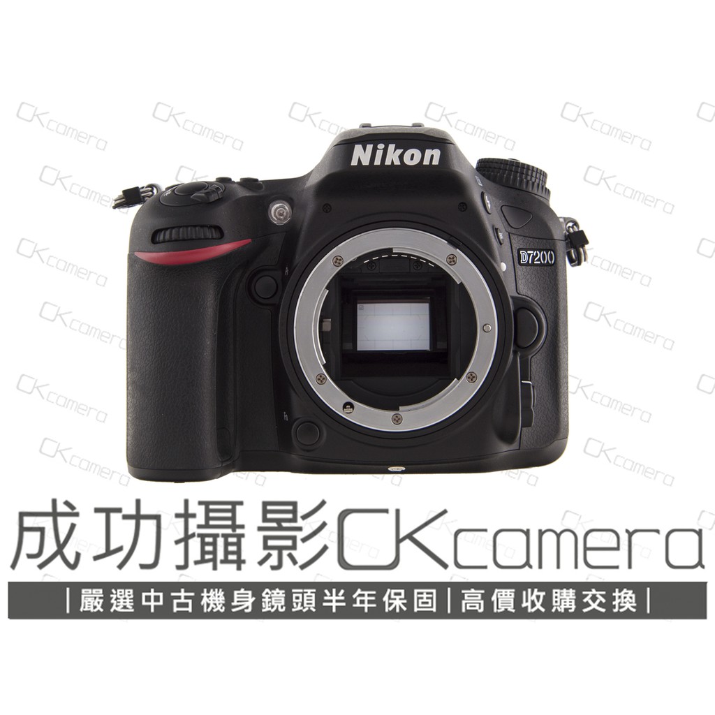 成功攝影 Nikon D7200 Body 中古二手 2420萬像素 Wifi傳輸 中階強悍機種 保半年 參考 D500