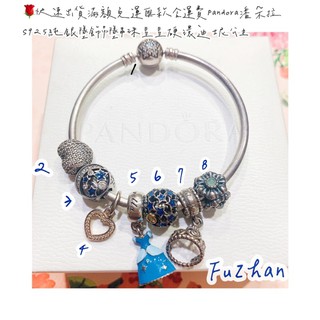 🌹快速出貨Pandora潘朵拉S925純銀墜飾吊墜串珠星星硬環絕版誕生石迪士尼公主