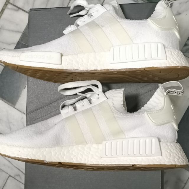 ADIDAS Originals 愛迪達 NMD R1 PK 編織 膠底 全白