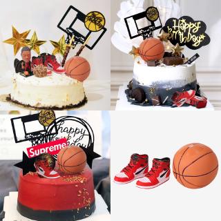 運動主題 NBA 籃球迷你運動鞋兒童生日蛋糕裝飾