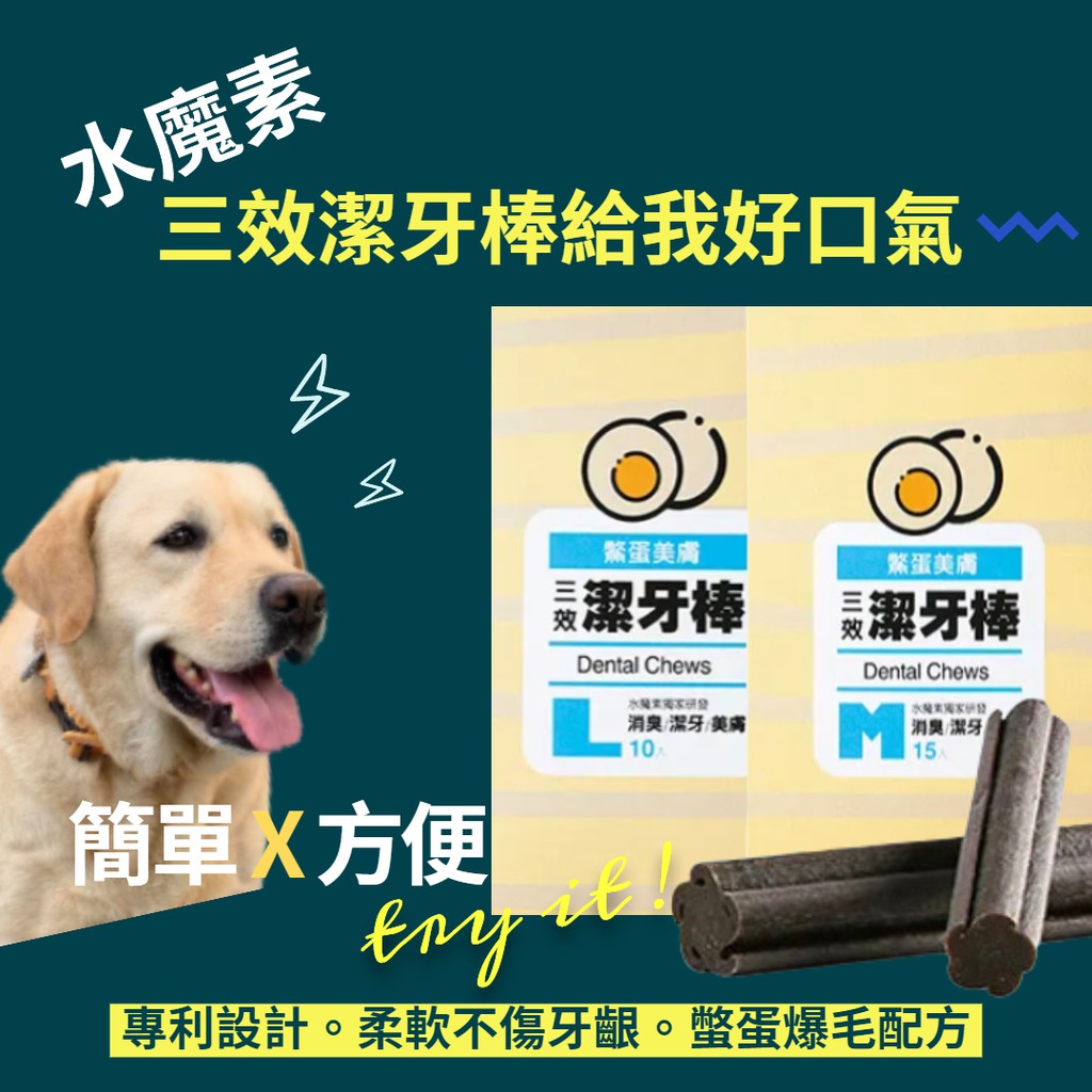 新品 水魔素三效潔牙棒 鱉蛋美膚 M號 L號盒裝 現貨 開發票 可刷卡 蝦皮購物