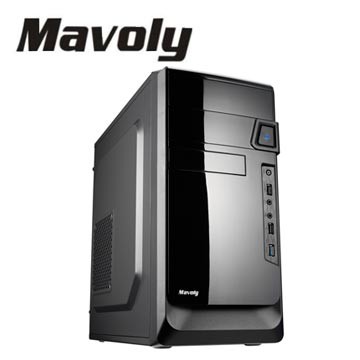 【可超取】Mavoly 松聖 蓮霧 M-ATX 黑化電腦機殼 一大三小 USB 3.0 手轉螺絲設計