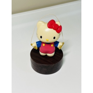 二手✌️Sanrio 三麗鷗 Hello Kitty 懷舊臺灣古早童玩系列公仔收納盒 公仔 置物 Kitty跳繩 擺件