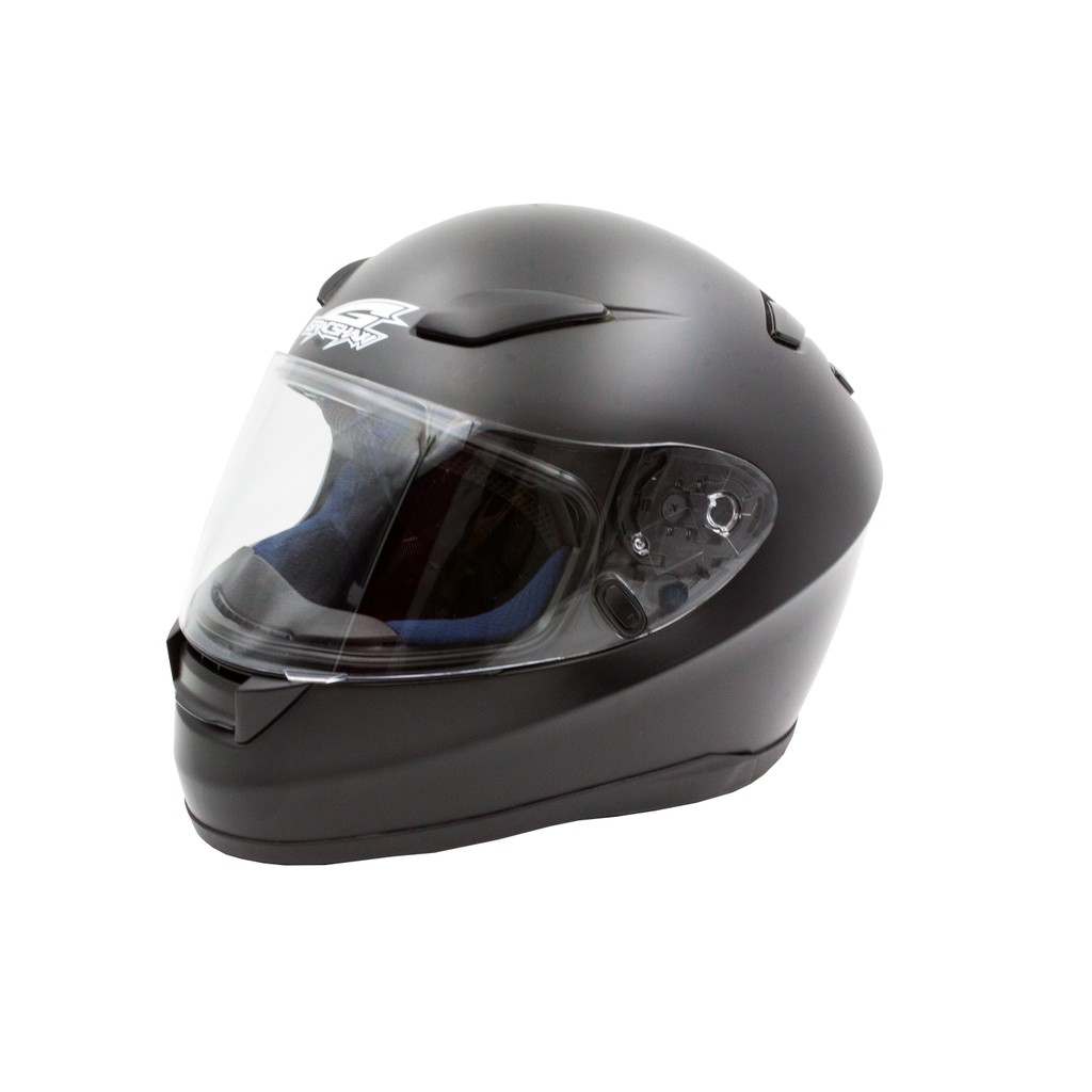 GRACSHAW G9009 消光平黑 素色 全罩安全帽  全罩 進口 插消排扣 流線型外觀 【 歐樂免運】