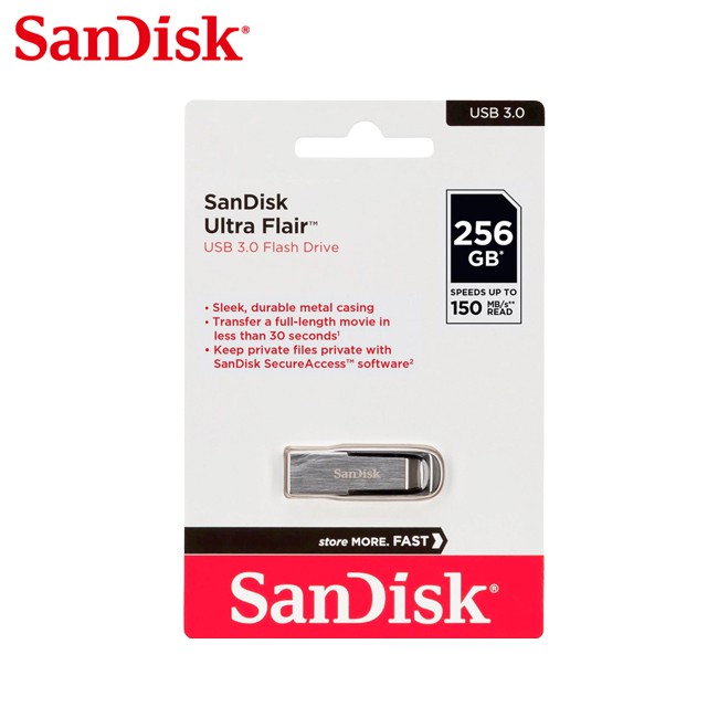 SANDISK 256G CZ73 Ultra Flair USB 3.0 隨身碟 高達150MB/s傳輸