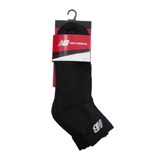 New Balance 襪子 Ankle Socks 男女款 黑 基本款 三雙入 短襪【ACS】7831810289