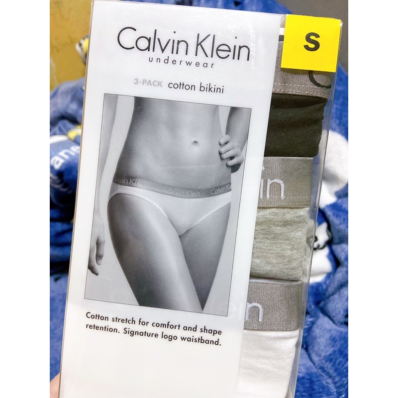 全新正品 Calvin Klein 女款 棉質內褲三入組