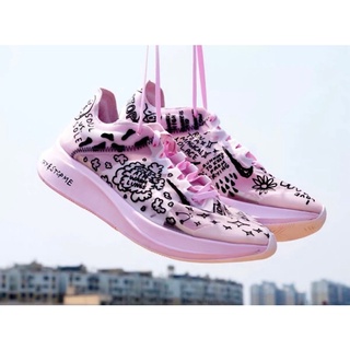 國外購入附鞋盒nike zoom fly sp fast塗鴨款粉色時髦時尚運動慢跑鞋 台灣未進貨