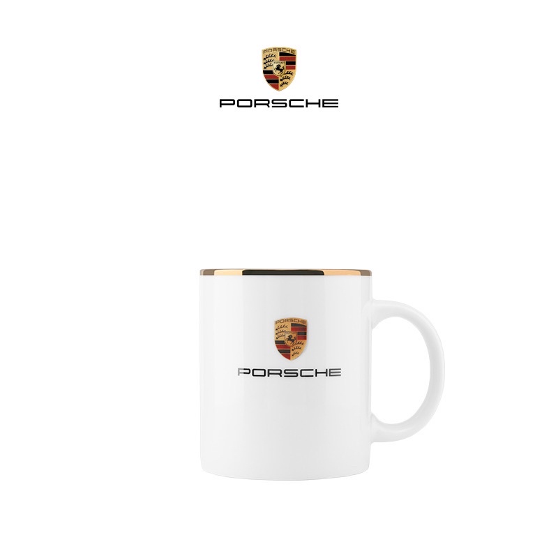 Porsche/保時捷德國原廠正品新款咖啡杯盾徽系列馬克杯 水杯 杯子