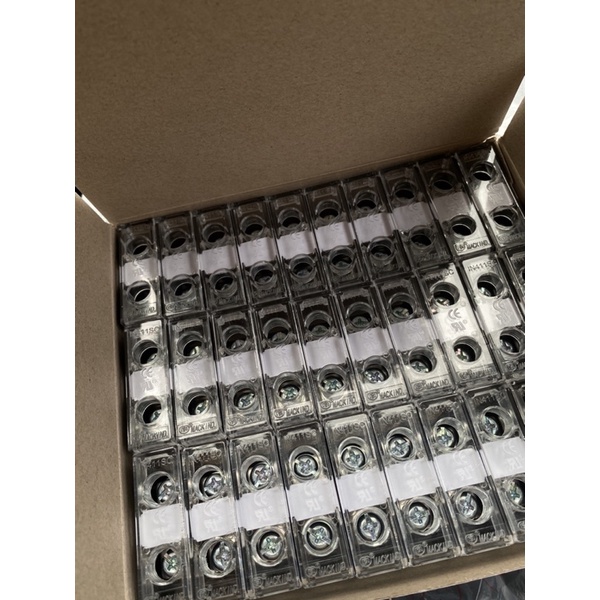 IN接線段子 IN411S歐式端子座60A（一盒賣）一盒30pcs (先聊聊詢問貨)