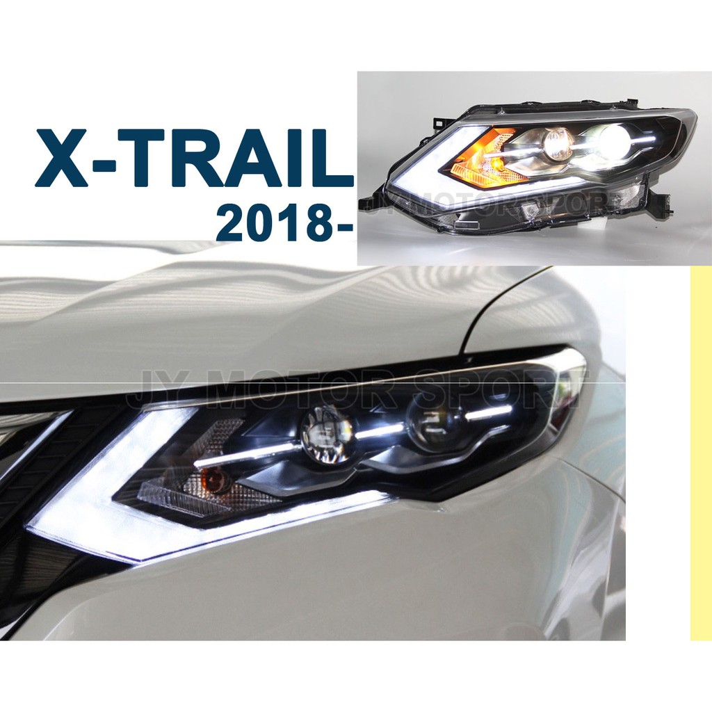 》傑暘國際車身部品《全新 X TRAIL 2018 18 年 低階 升級 高階 閃電光導 R8燈眉 魚眼 全LED 大燈