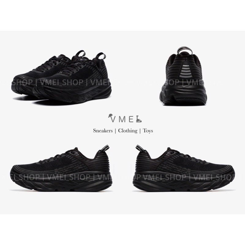 【VMEI_SHOP】Hoka One One Bondi 6 Black 全黑 工裝 機能 越野 男段