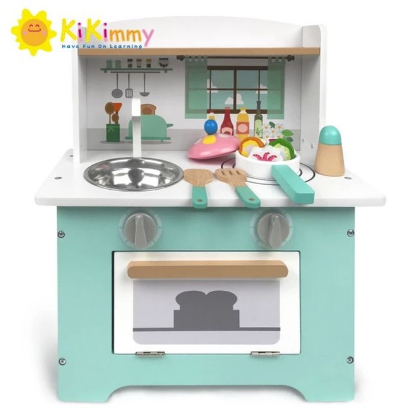 KiKimmy 英格蘭鄉村木製廚房玩具組 全新 交換禮物 聖誕禮物 兒童