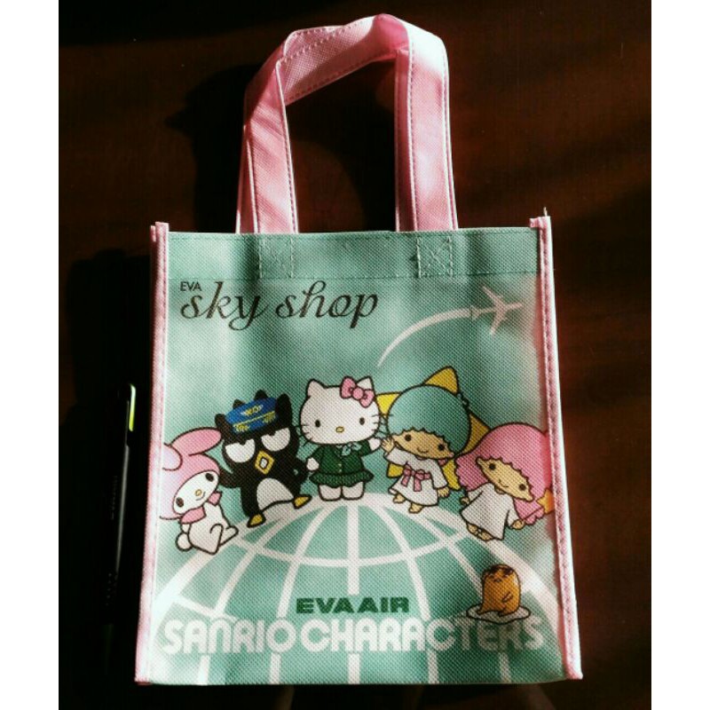 長榮航空kitty機專用購物袋，小綠~