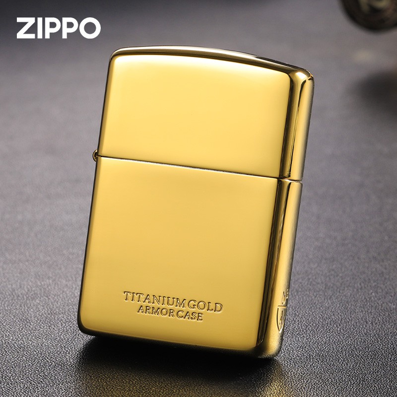 打火機zippo正版原裝正品高檔鍍金1941復刻鍍鈦雅痞限量版送男友 蝦皮購物