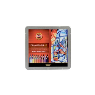 捷克KOH-I-NOOR HARDTMUTH酷喜樂 Polycolor 藝術家油性色鉛筆 鐵盒裝-48色