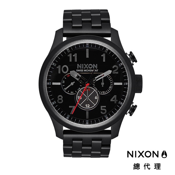 NIXON SAFARI DUAL 黑 黑錶 鋼錶帶 手錶 男錶 女錶 正裝錶 雙時區 個性時尚 潮人裝備 禮物首選