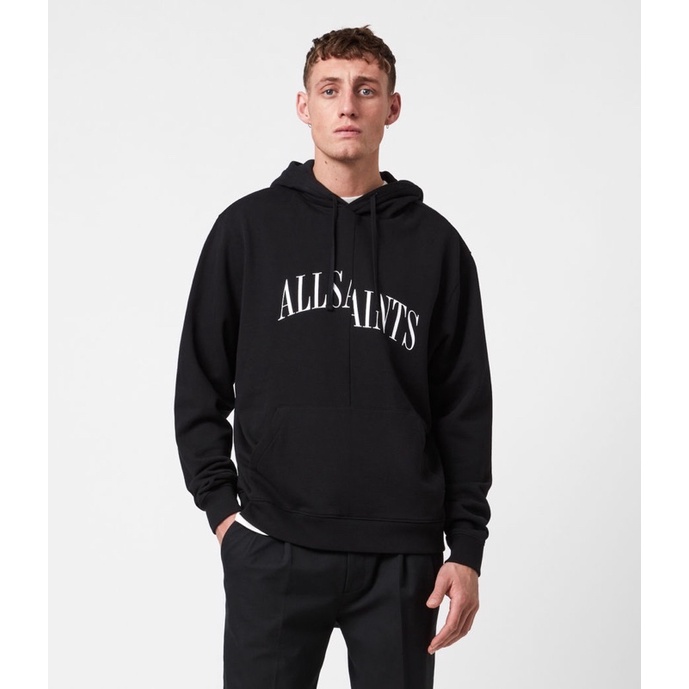 ALLSAINTS 黑色連帽T