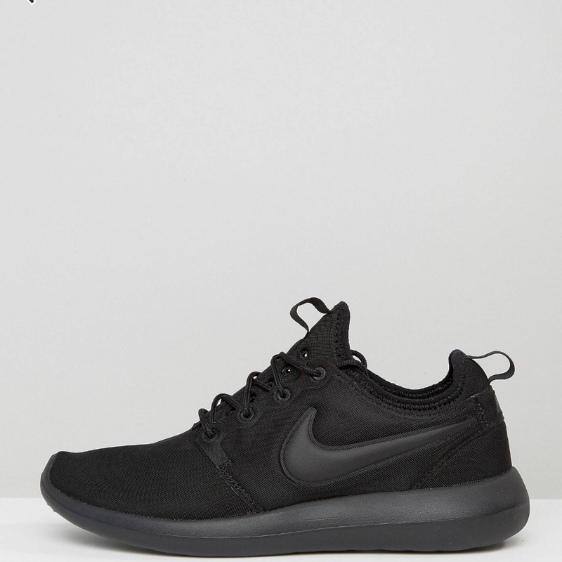 nike roshe two trainers black 慢跑