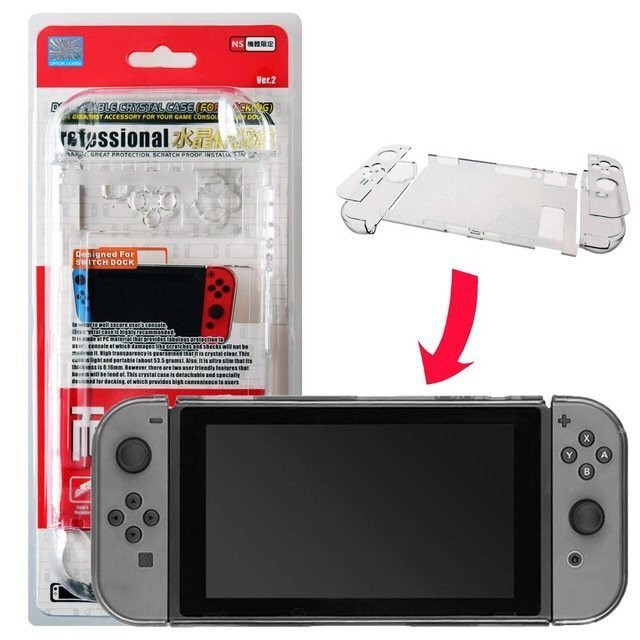 【全新現貨】Nintendo Switch 創念 主機透明保護殼 Joy-Con 耐衝擊 水晶殼 主機包 收納包 玻璃貼