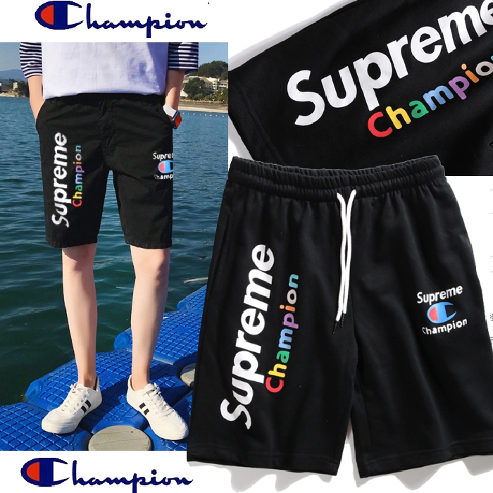 supreme x champion shorts