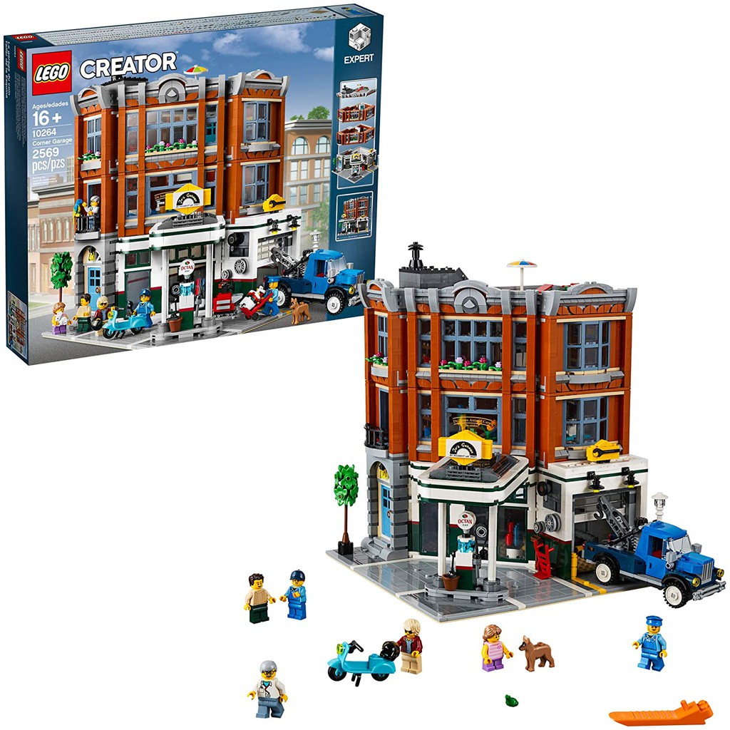 corner garage lego set