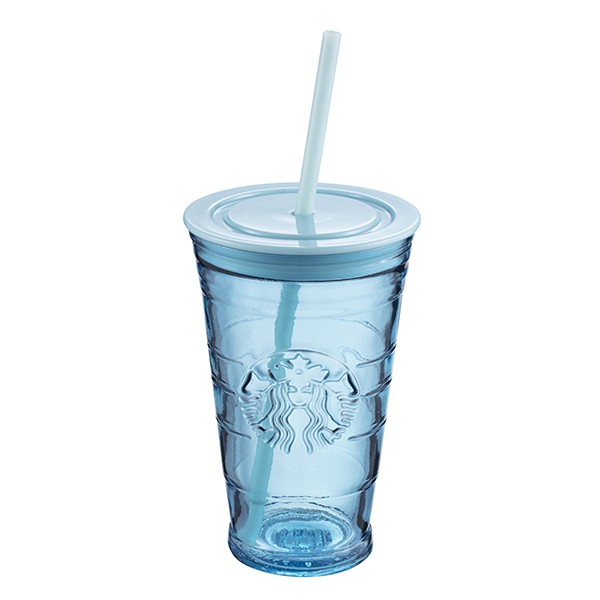 [星巴克] BLUE玻璃Togo冷水杯 原價600