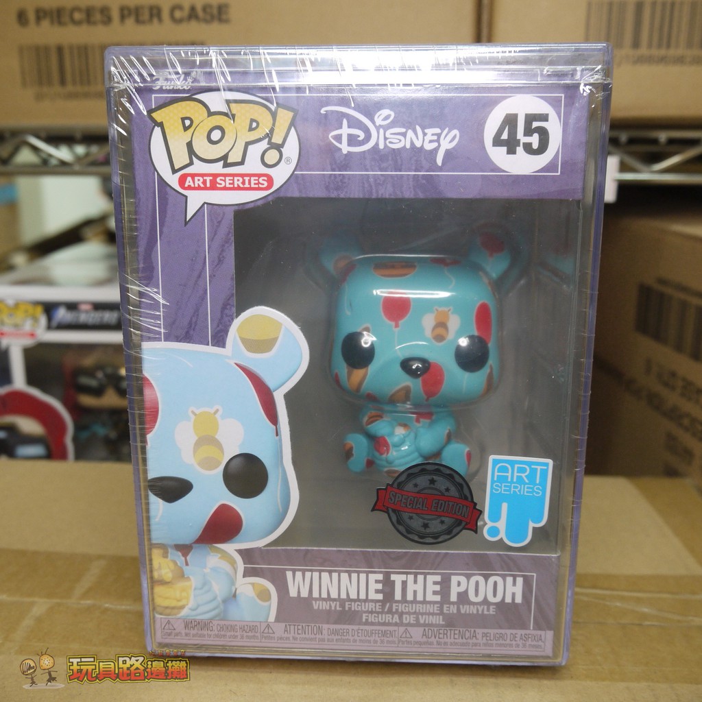{玩具路邊攤} 代理版 FUNKO POP 藝術家系列 迪士尼 小熊維尼 w/保護盒 Winnie Pooh 45