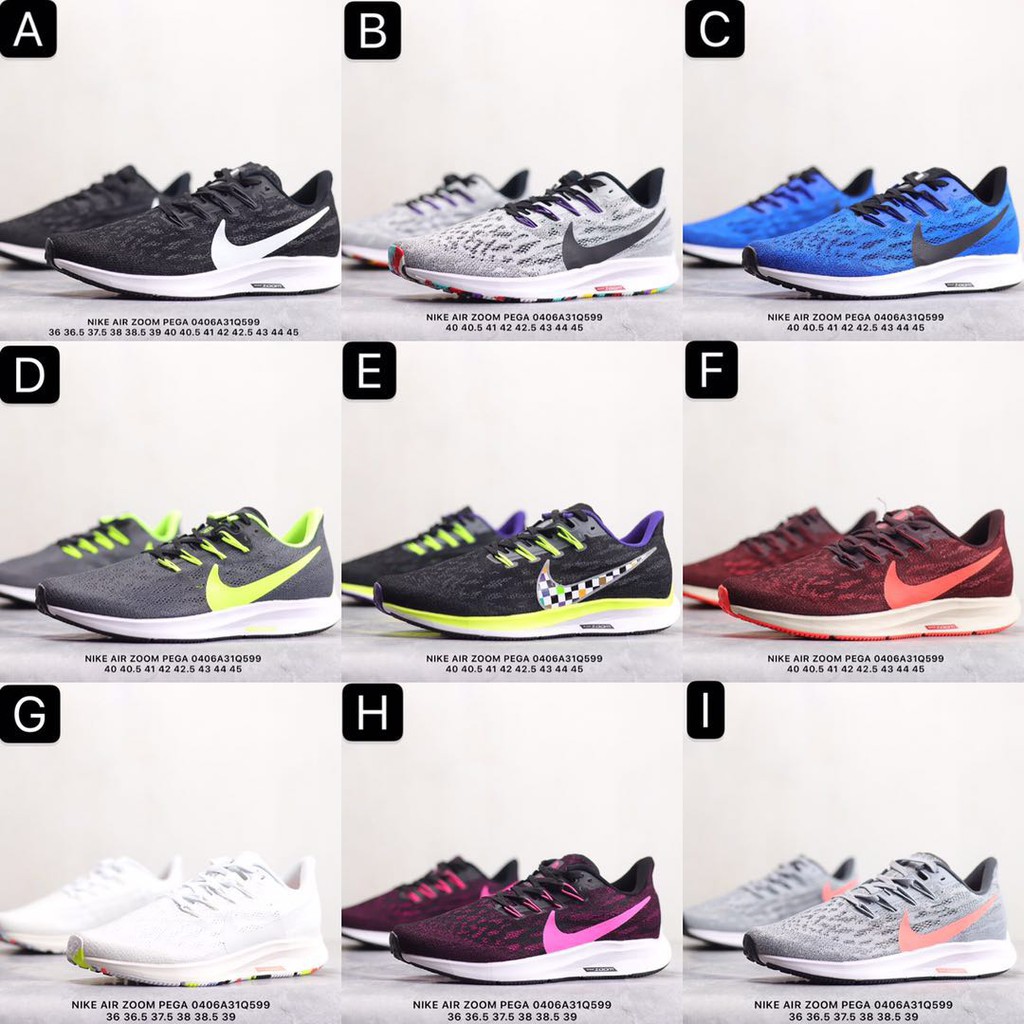 內置全掌緩震氣墊】 耐克NIKE AIR ZOOM PEGASUS飛馬36代網面休閑運動跑步鞋運動跑鞋情侶慢跑| 蝦皮購物