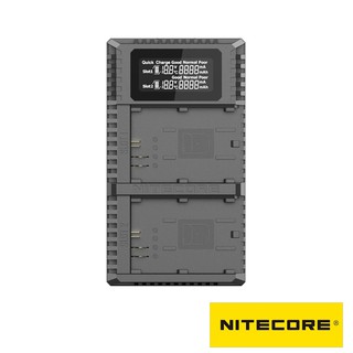 NITECORE UCN2 PRO 液晶顯示 USB 雙槽快充充電器 For Canon LP-E6N 公司貨