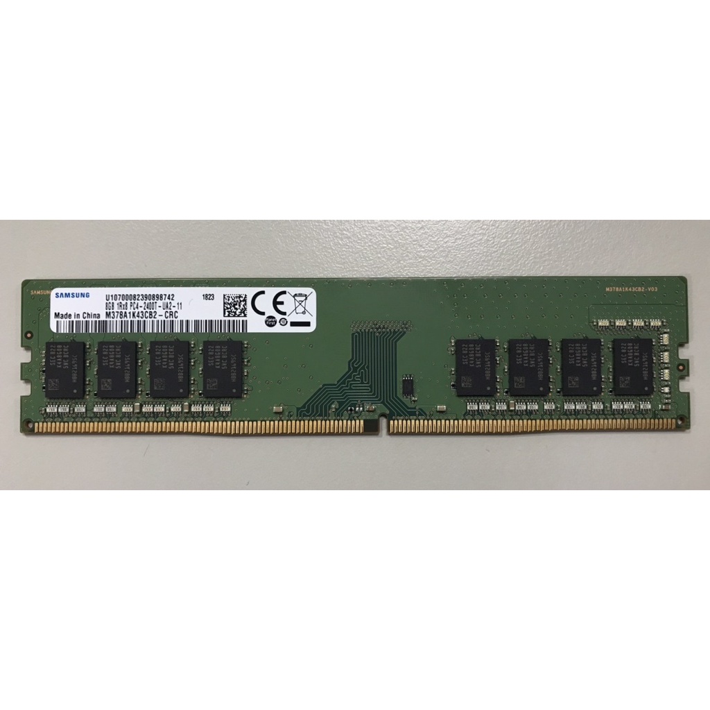 三星-SAMSUNG-桌上型記憶體DDR4 8GB 1RX8 PC4-2400T-UA2-11 最後10支