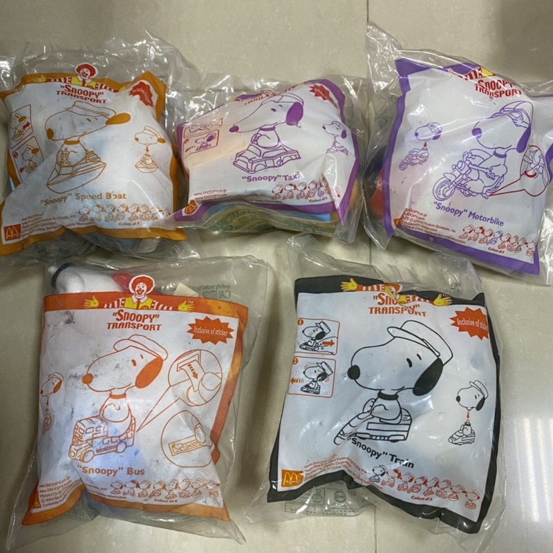 McDonald's麥當勞玩具2004年Snoopy 史努比車玩具@早期懷舊童玩公仔玩偶企業娃娃