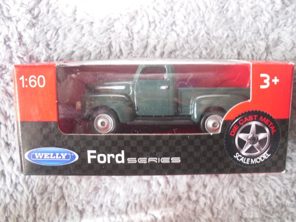 Welly 威力 合金小汽車 Ford series 墨綠色  小貨車  模型車 模型車 1:60