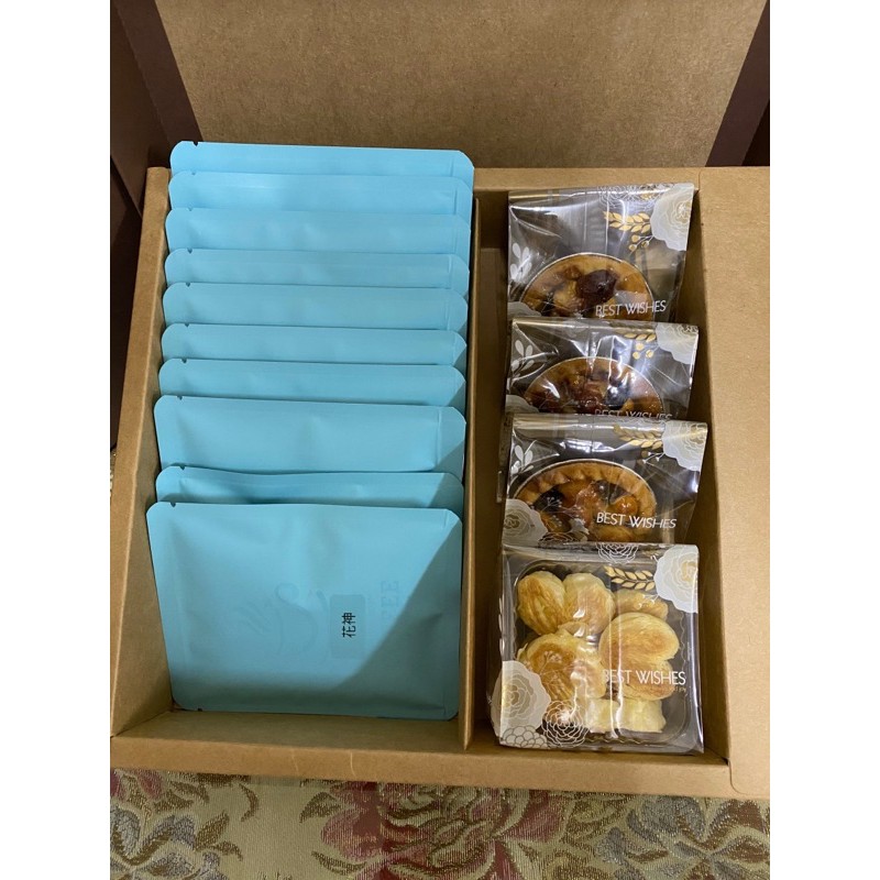 精品咖啡豆濾掛咖啡配堅果塔或手工餅乾 蝦皮購物