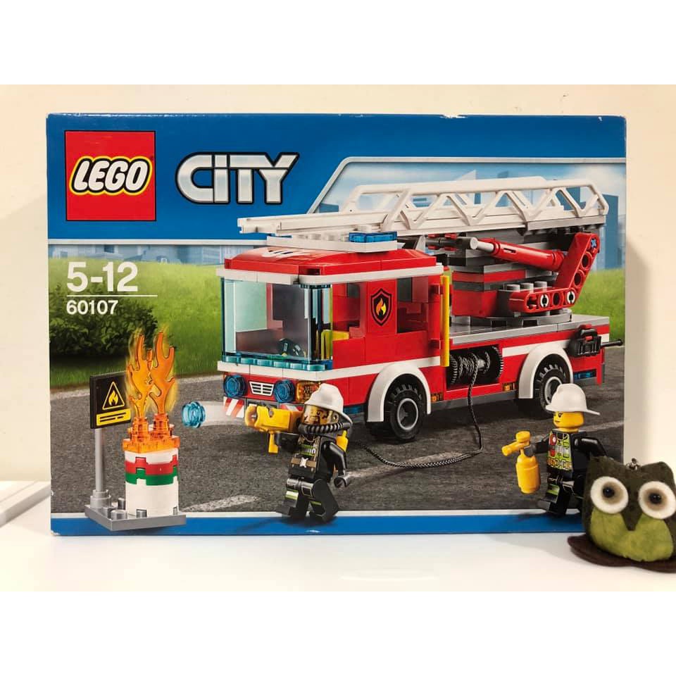 [吐司貓]樂高 LEGO 城市系列 60107 雲梯消防車 Fire Ladder Truck【2016】