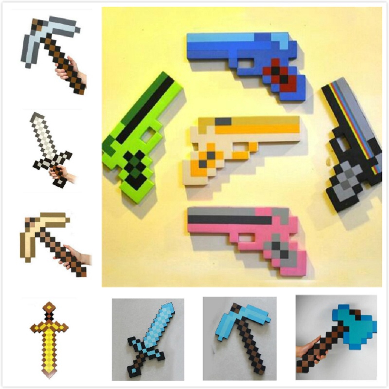 Minecraft泡沫鑽石劍 8款 當個創世神鑽石鎬武器石劍石鎬麥塊玩具劍玩具 蝦皮購物