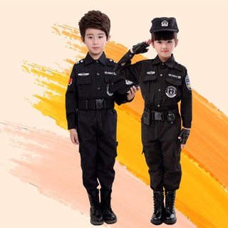 臺灣現貨 兒童警察演出服 萬聖節兒童表演服 萬聖節服裝 兒童 節慶派對 演出服 萬聖節服飾