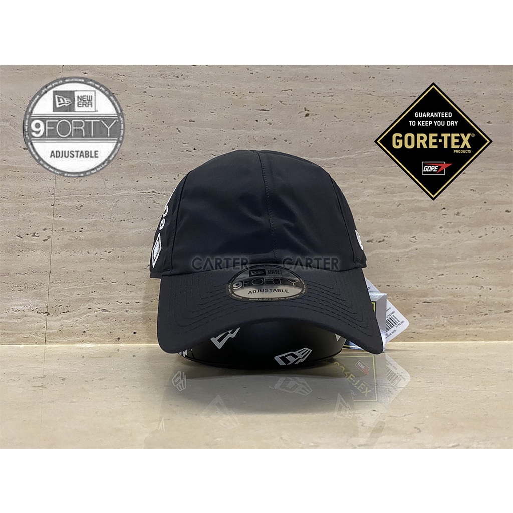 New Era GORETEX   黑底白字側邊 防水防箘防紫外線 9Forty 鴨舌帽 gore-tex 機能帽
