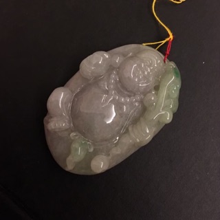 【Jewel's茱兒翡翠珠寶坊】A品 天然緬甸玉翡翠玉石 彌勒佛招財歡喜佛 可開鑑定書
