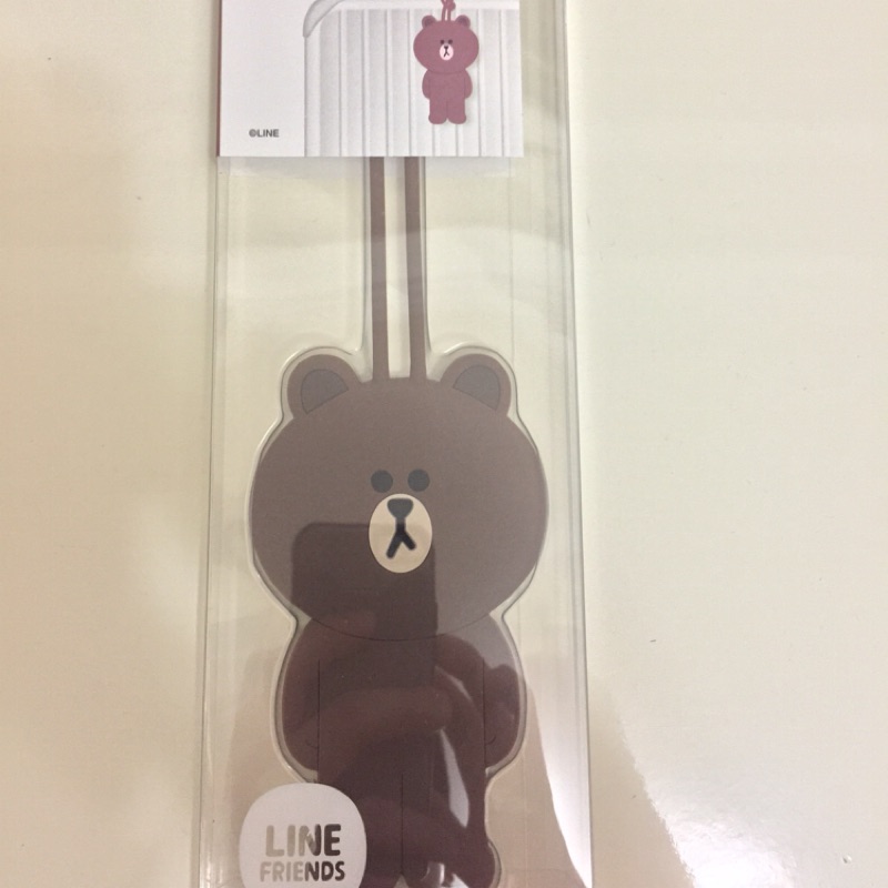 LINE FRIENDS 熊大行李吊牌